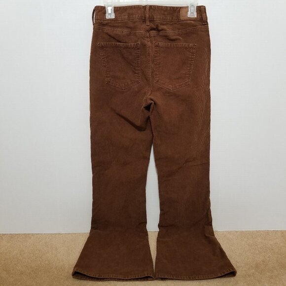 American Eagle pants 4 Super Hi-Rise Flare corduroy hippie boho retro stretch - Picture 2 of 16